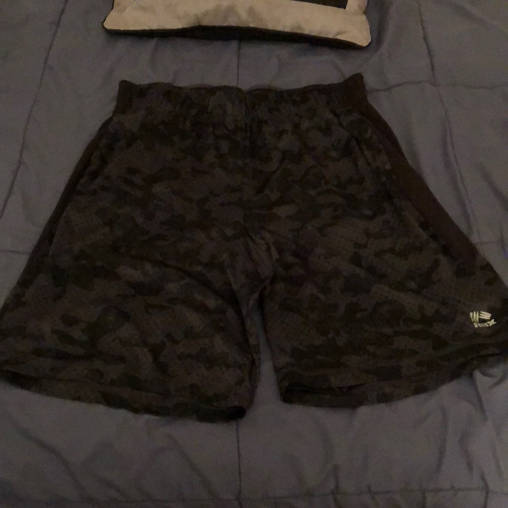 Black /camo RBX gym shorts